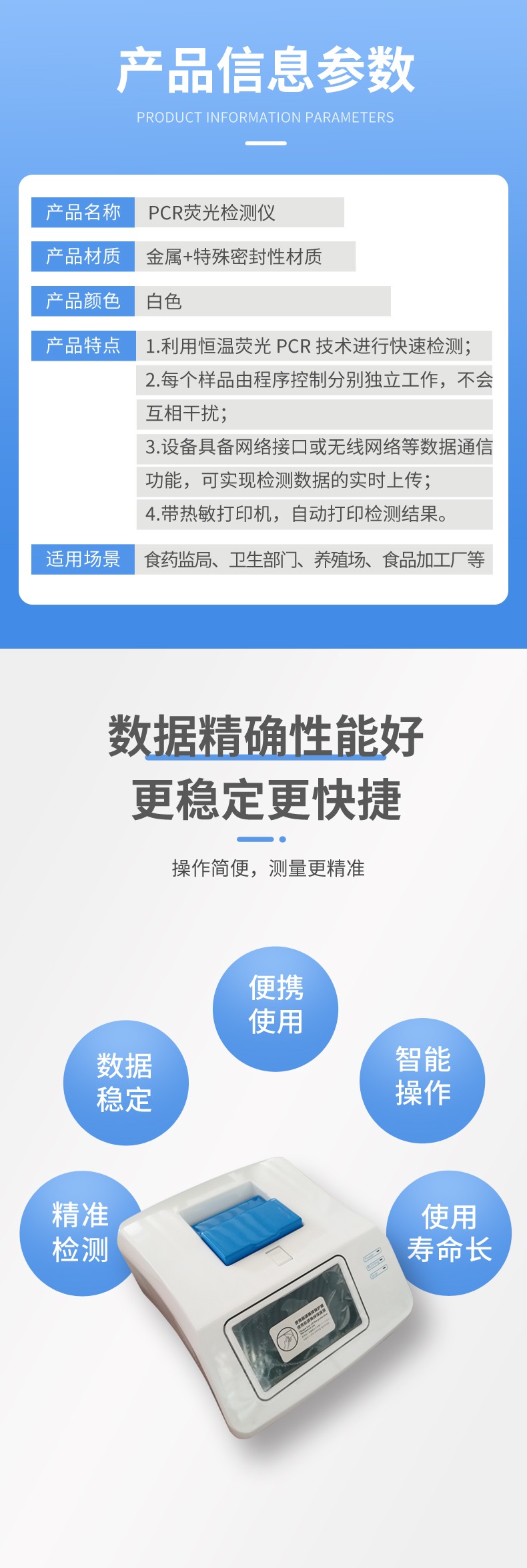 PCR熒光檢測儀